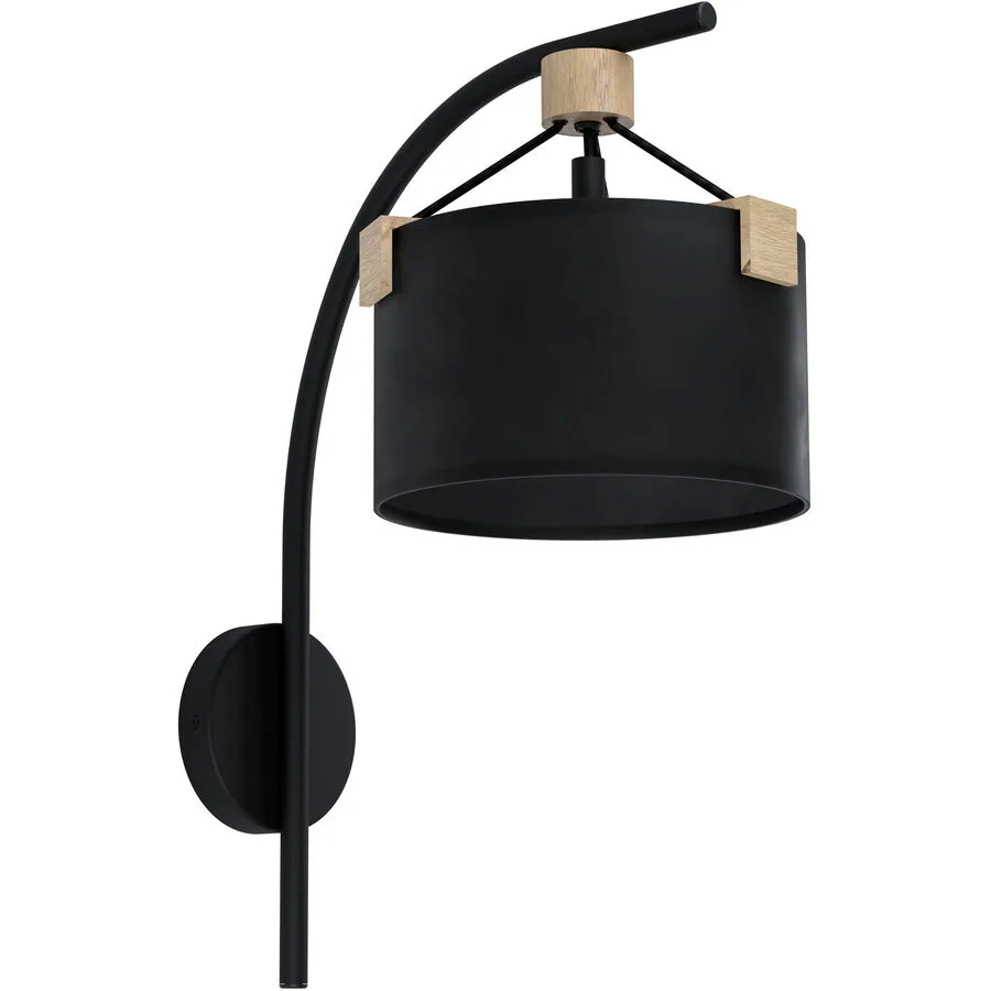 Eglo Wandlampe Potosi Schwarz Stahl 51 cm