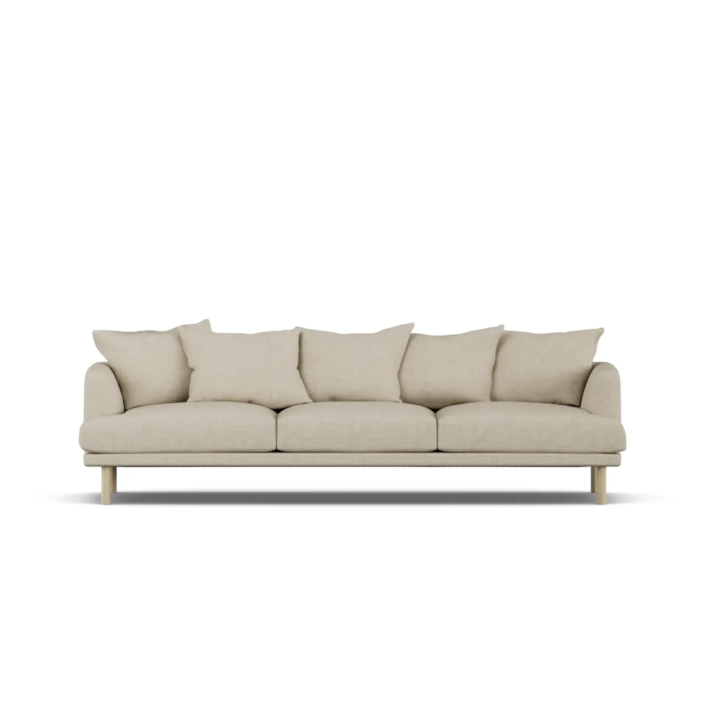 1898 Sjövik Sofa Bern Beige 0341-Eiche weiß geölt, 3,5-sitzig