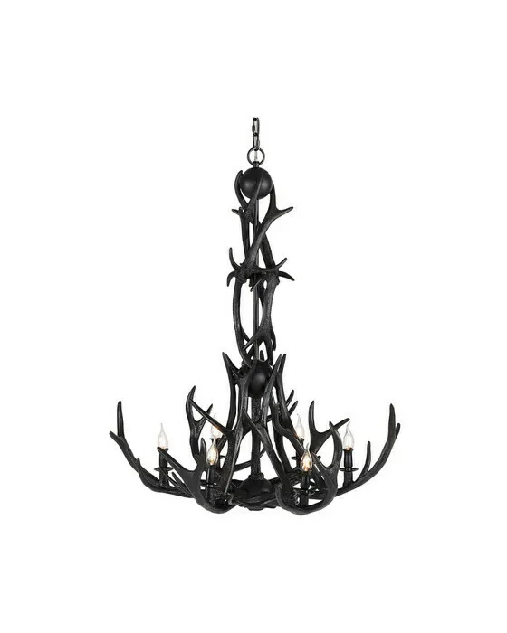 Antler lysekrone sort