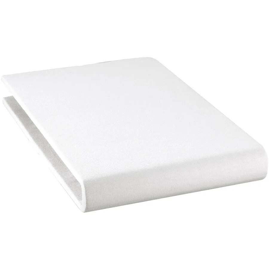 Fixleintuch Jael Weiss Baumwolle 90 x 200 cm - Material: 94% Bio Baumwolle GOTS / 6% Elasthan
