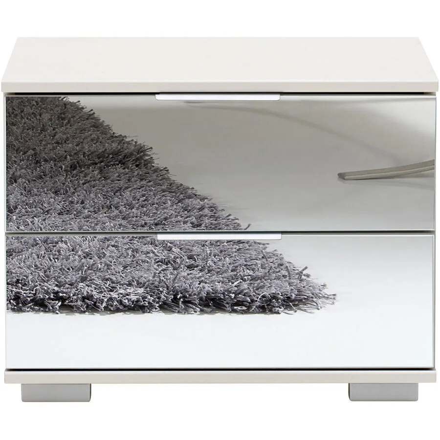 Nachttisch Peyton C Spiegelglas Holzwerkstoff B 52 H 40 cm