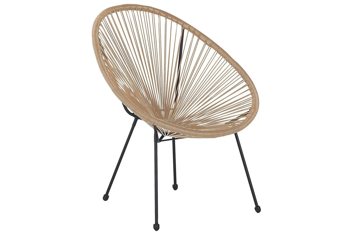 Cayaco Utefåtölj - Natural/Beige/Svart