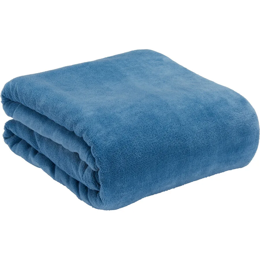 Wohndecke Corry blau Polyester 150 x 200 cm