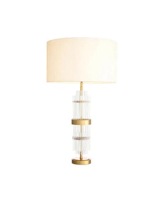 East Table Lamp Antique Brass