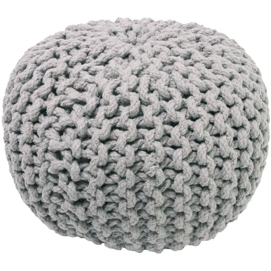Hocker Ingo grey Baumwolle B 30 H 20 cm