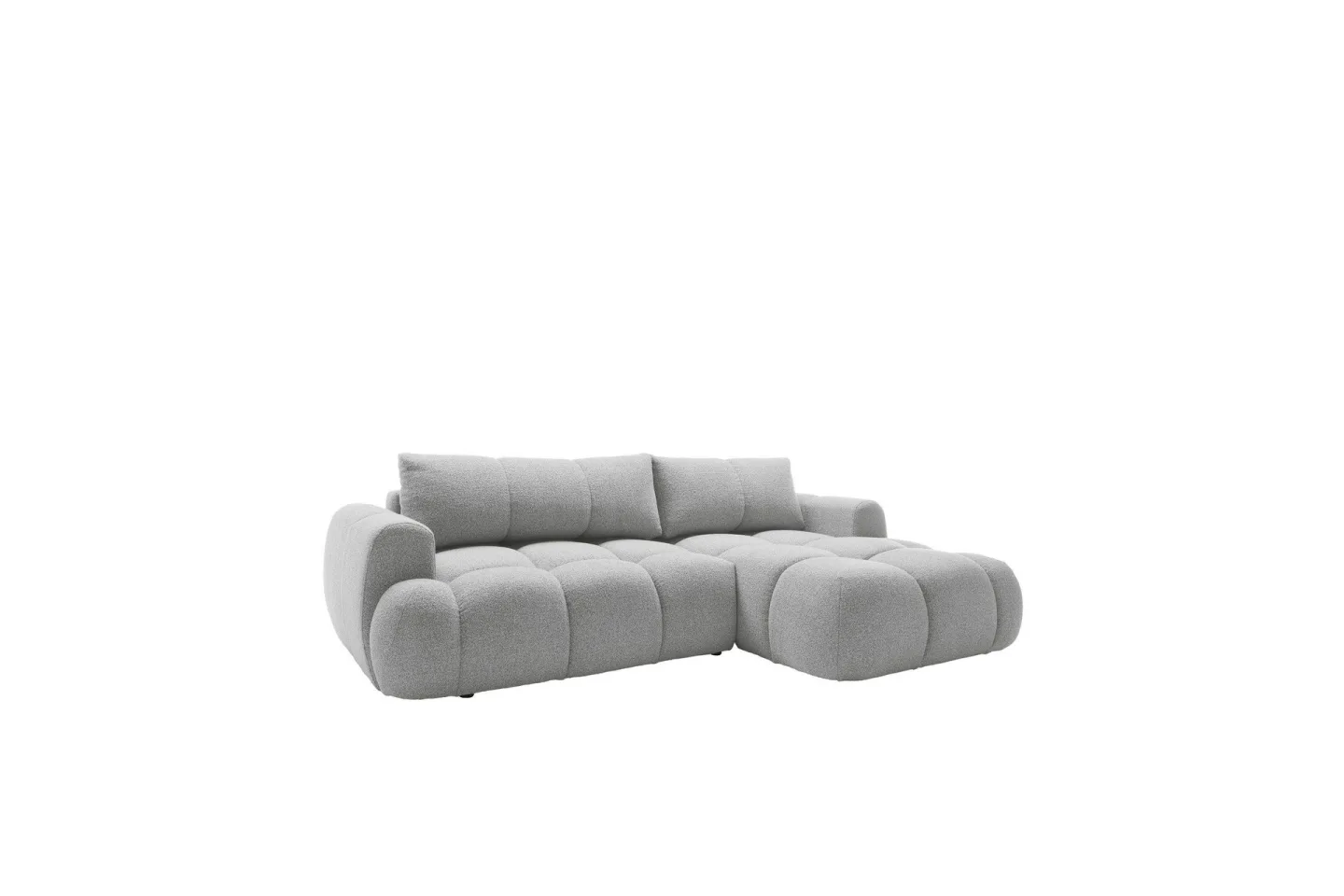 Handu Bäddsoffa med Divan 3-sits i Bouclé - Grå