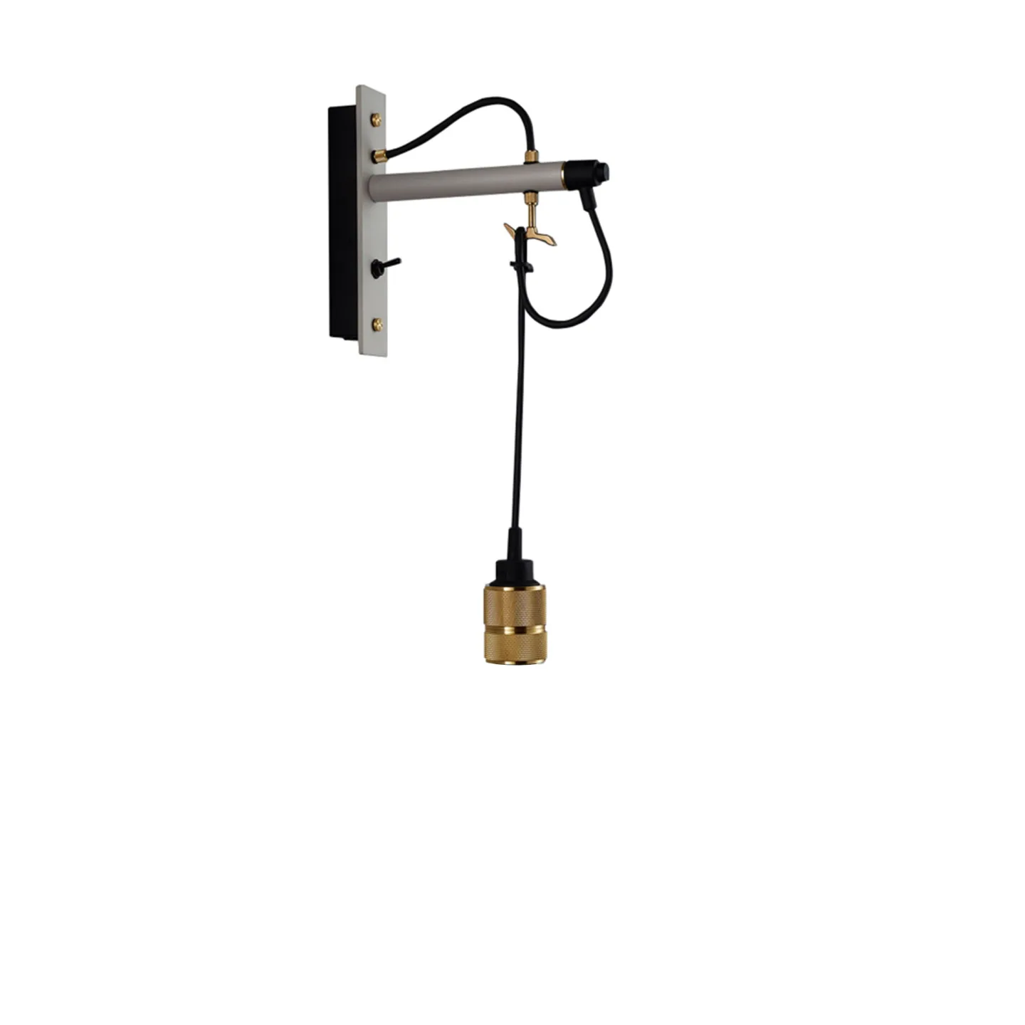 Buster + Punch - Hooked Wall Nude Stone / Brass - Vägglampor - Massimo Buster Minale - Brons - Metall