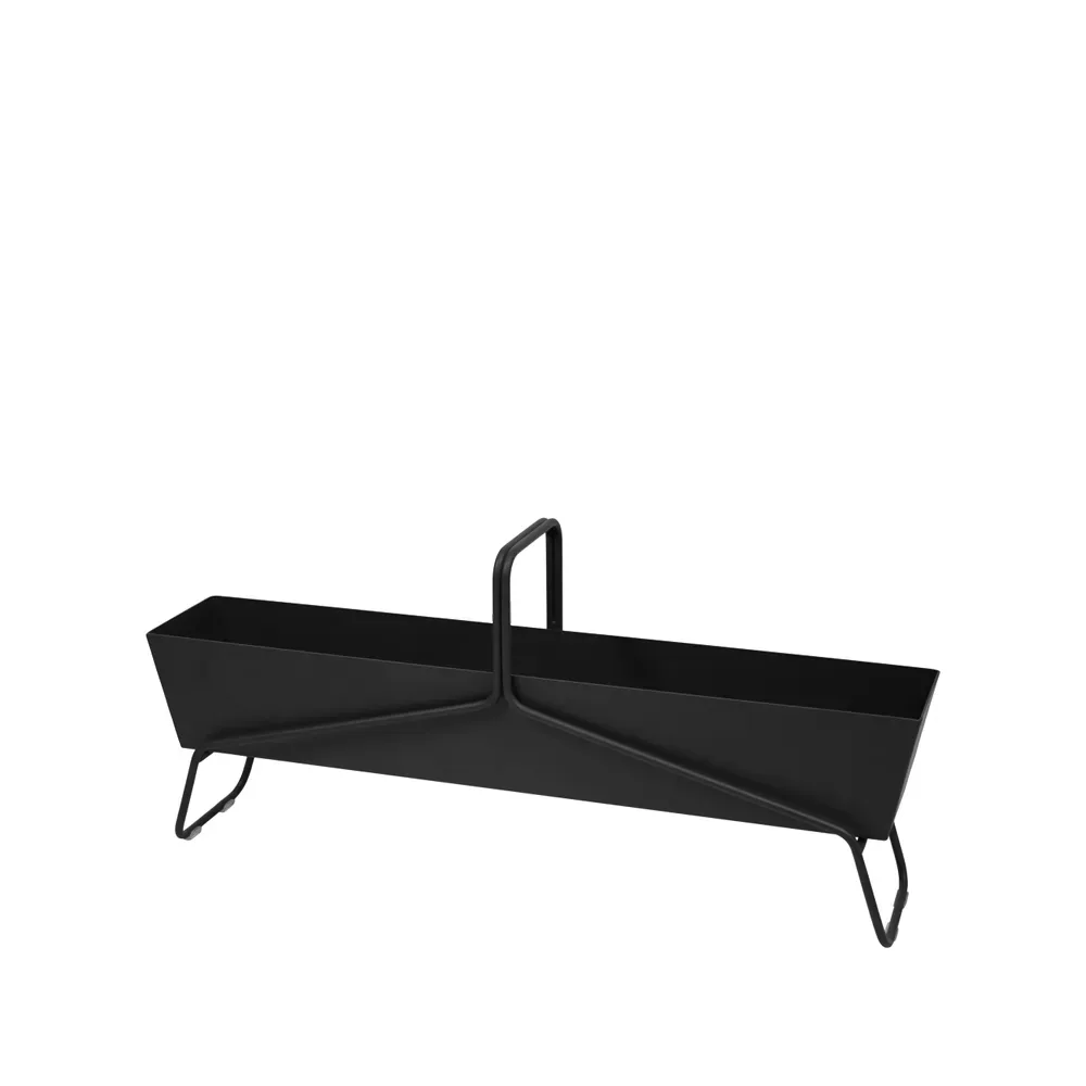 Fermob Basket long planteringsbox Liquorice (svart)