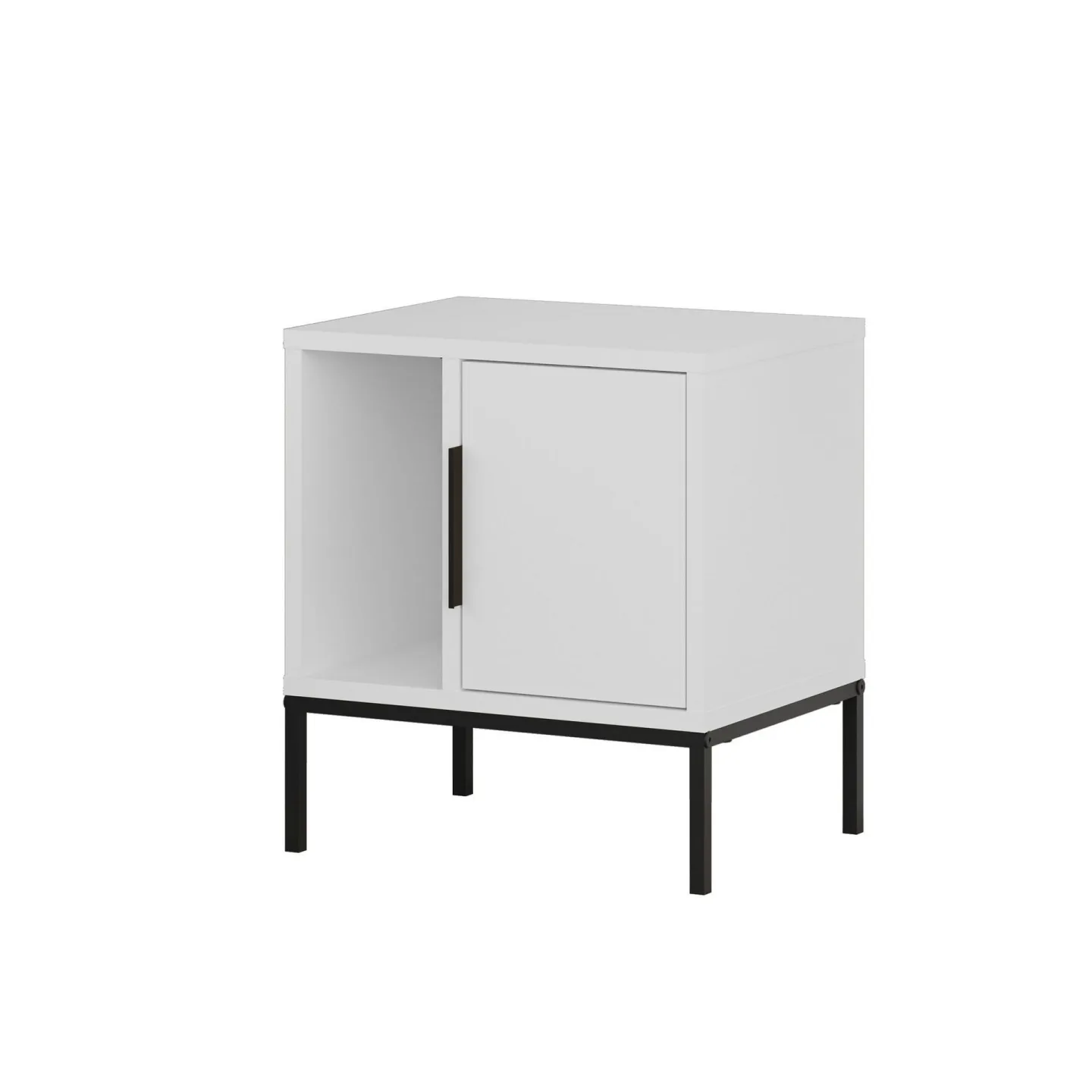 Glynn Sängbord 45 cm - Vit