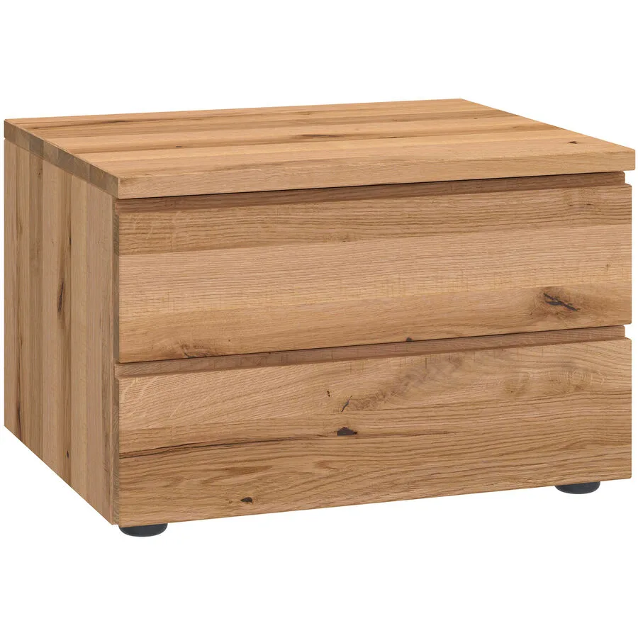 Nachttisch Holz Werk Braun Holz 50 cm - Farbe: Wildeiche
