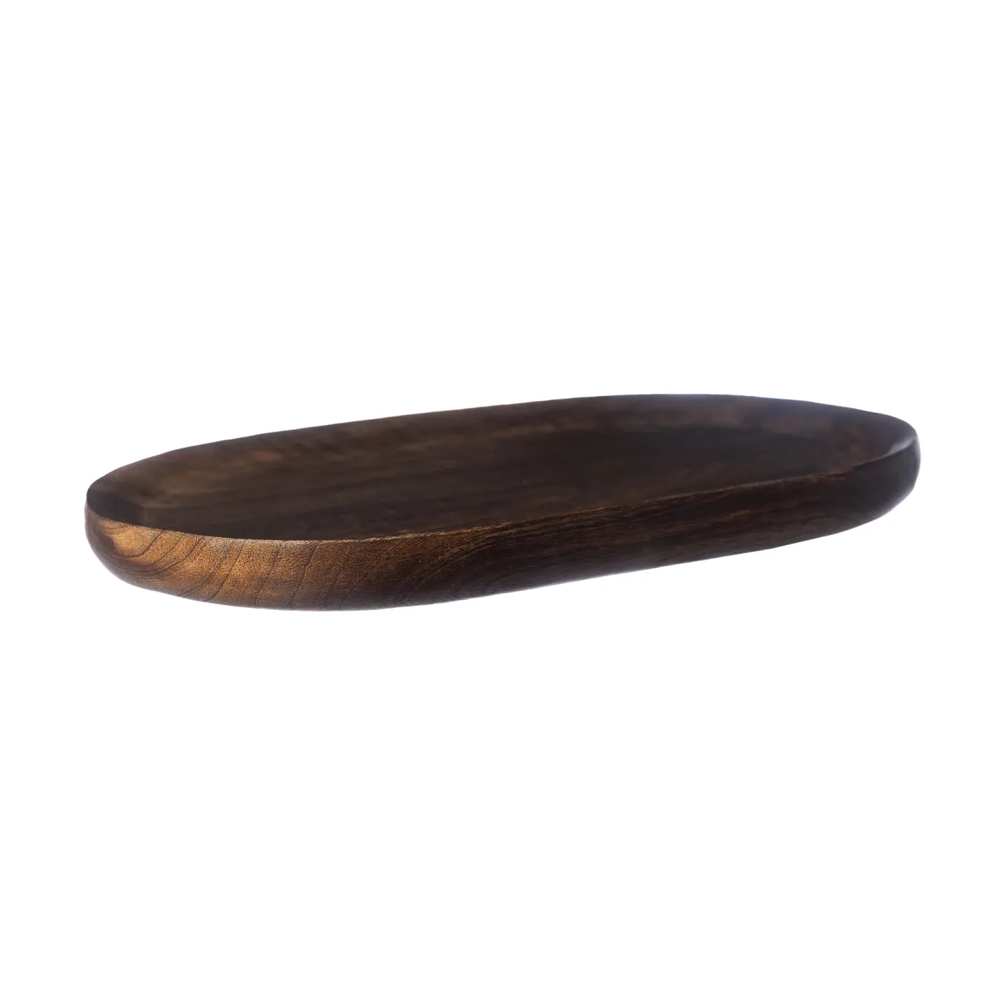 ERNST Ernst Serviertablett oval 17x28 cm Dunkelbraun