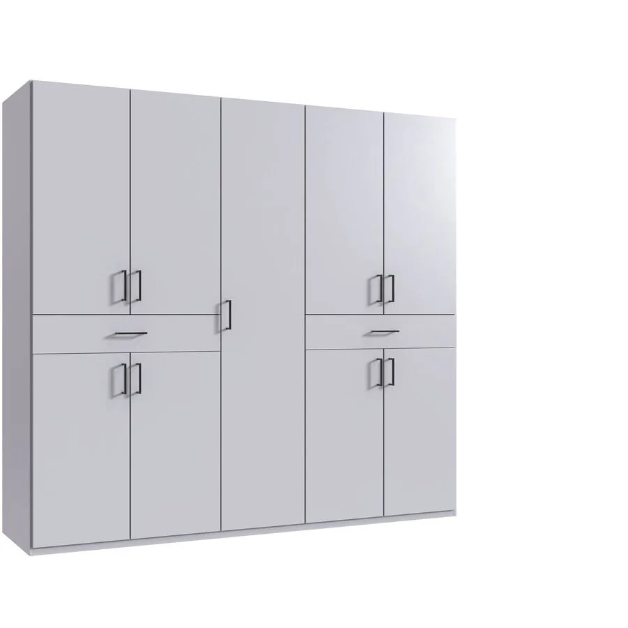 Kleiderschrank Tiby weiss Holzwerkstoff B 225 cm