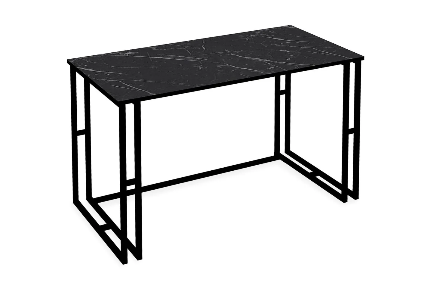 Stodene Skrivbord 120 cm Marmormönster - Svart