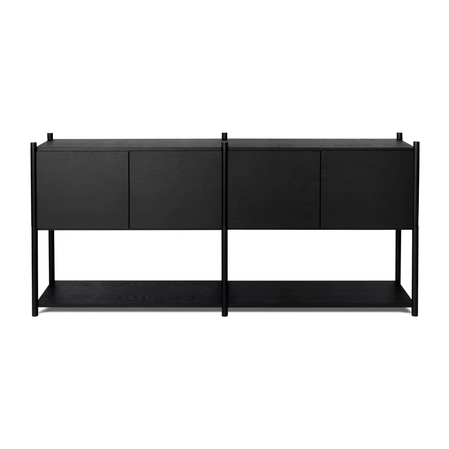 Gejst Sceene bookcase H Svartbetsad ek
