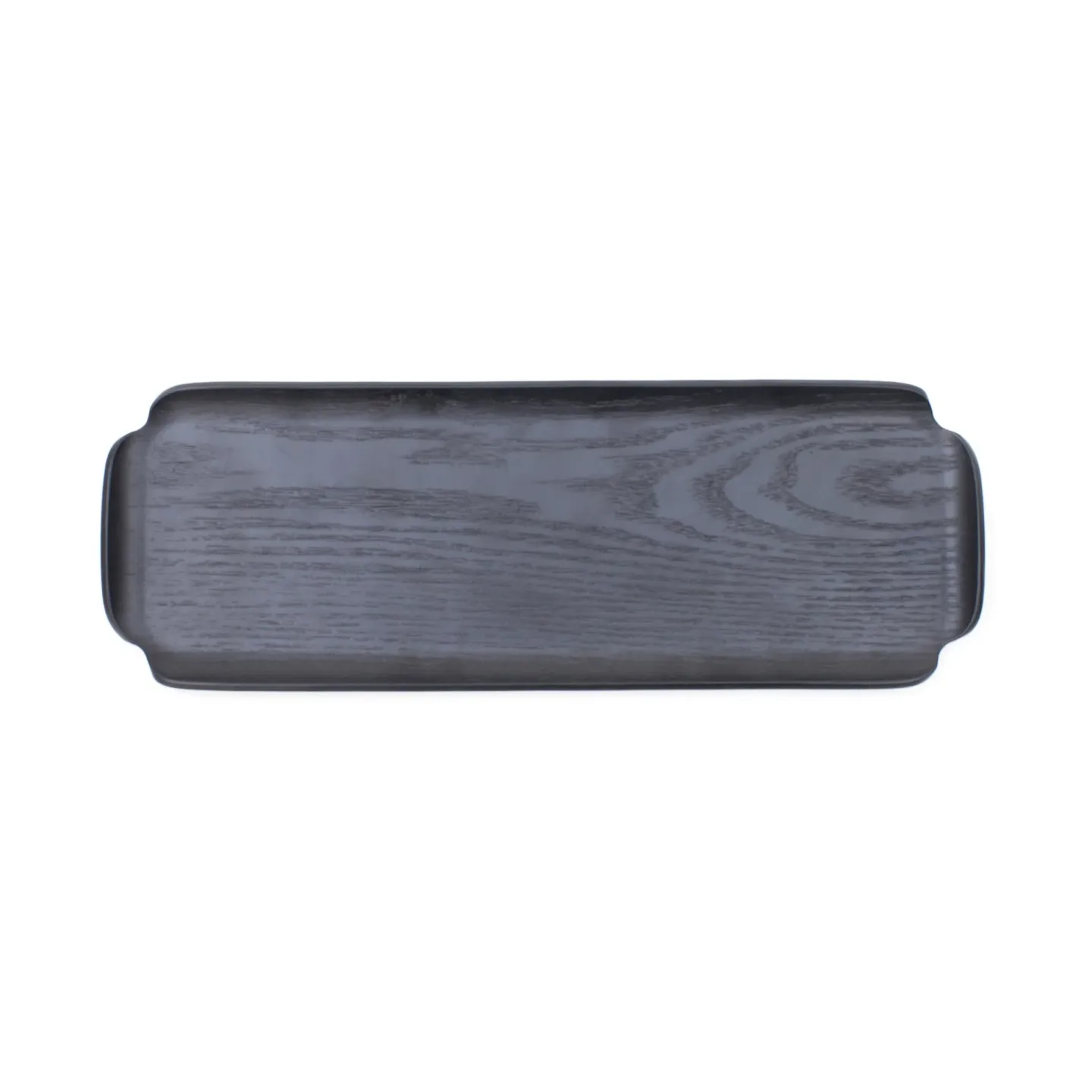 Bosign Leaf™ Holztablett wasser- und ölabweisend 33x11,5 cm Schwarzes Weide