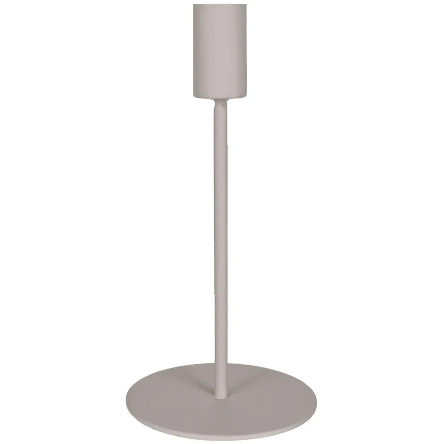 Kerzenständer Reduced creme Metall H 18 cm 1