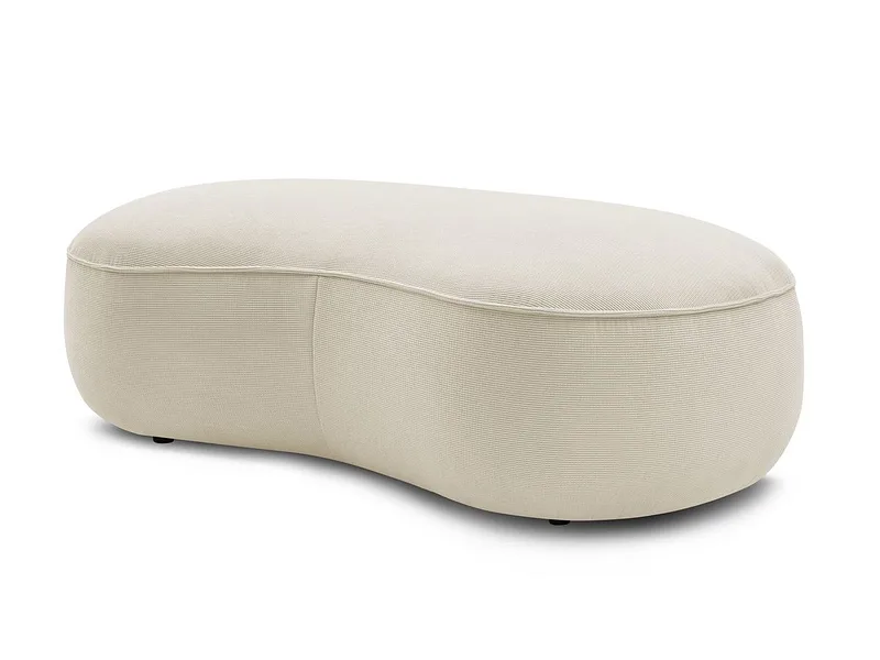 Hocker BOBOCHIC SAINT-GERMAIN 90x147x47cm stoff mit textur beige