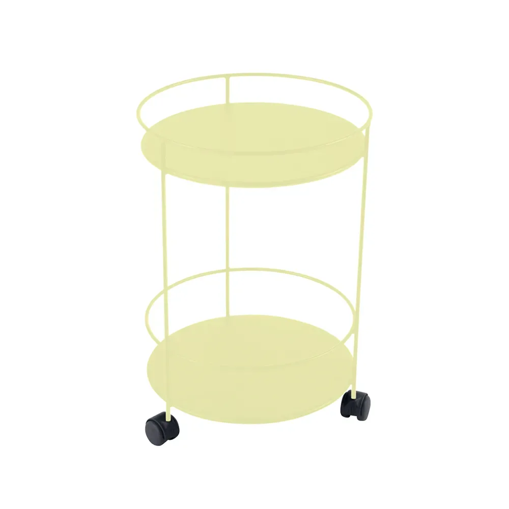 Fermob Guinguette sidobord med hjul Frosted lemon (gul)