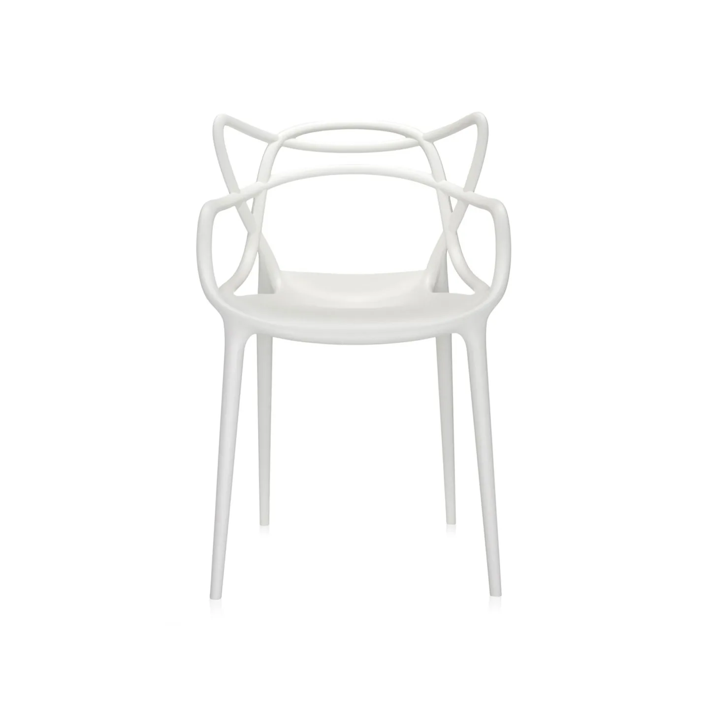Kartell - Masters Chair 5865 / White - Matstolar - Philippe Starck - Vit - Plast