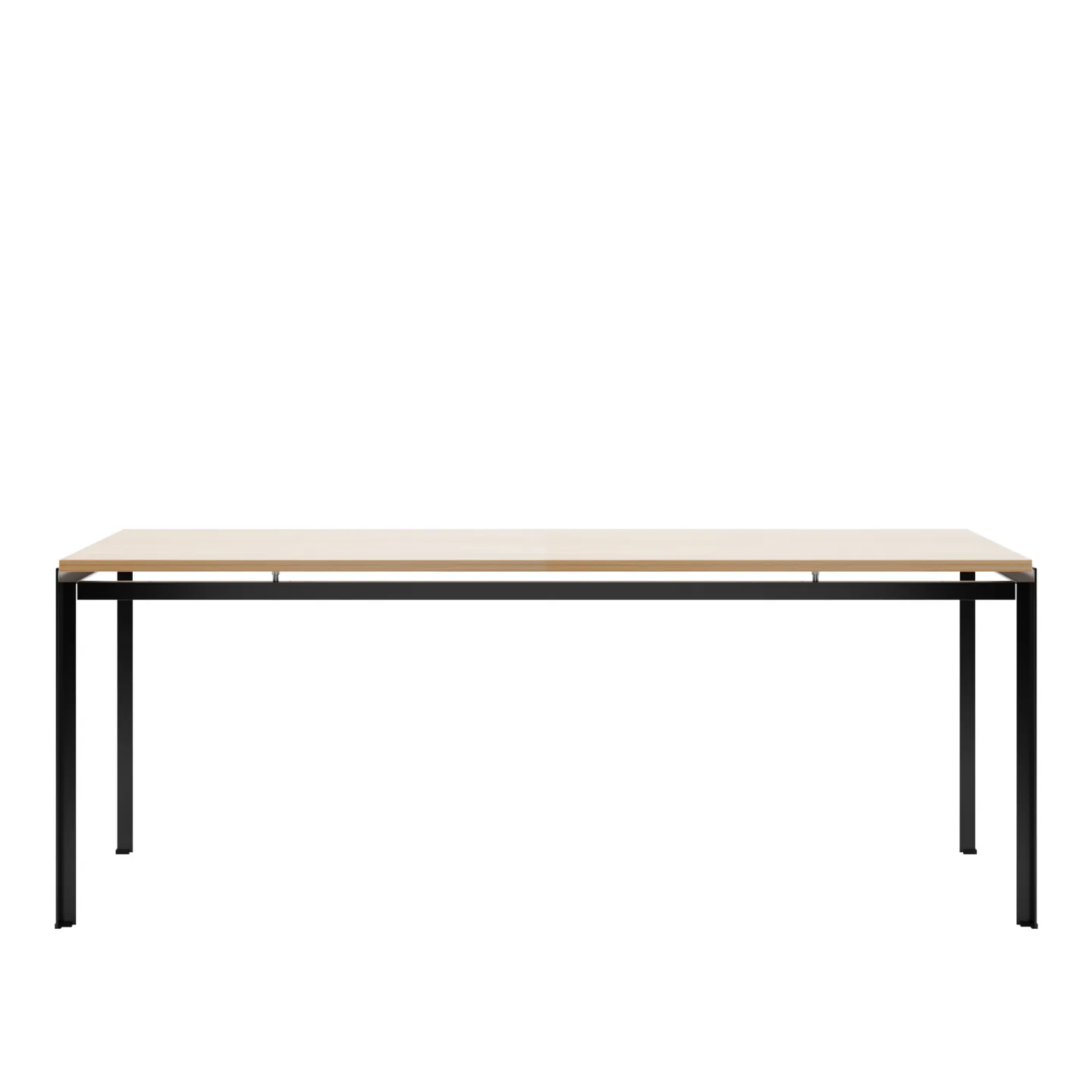 Carl Hansen - PK52 - Proffessorsbordet, Klarlackad Ek, Svart pulverlack - Skrivbord - Poul Kjærholm - Träfärgad - Metall/Trä