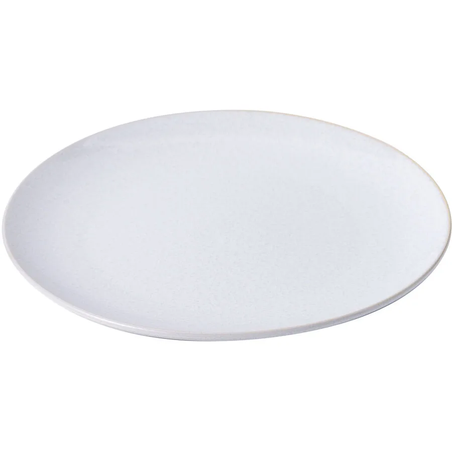 Teller flach Lorraine creme Stoneware D 27.3 cm - Farbe: Weiss