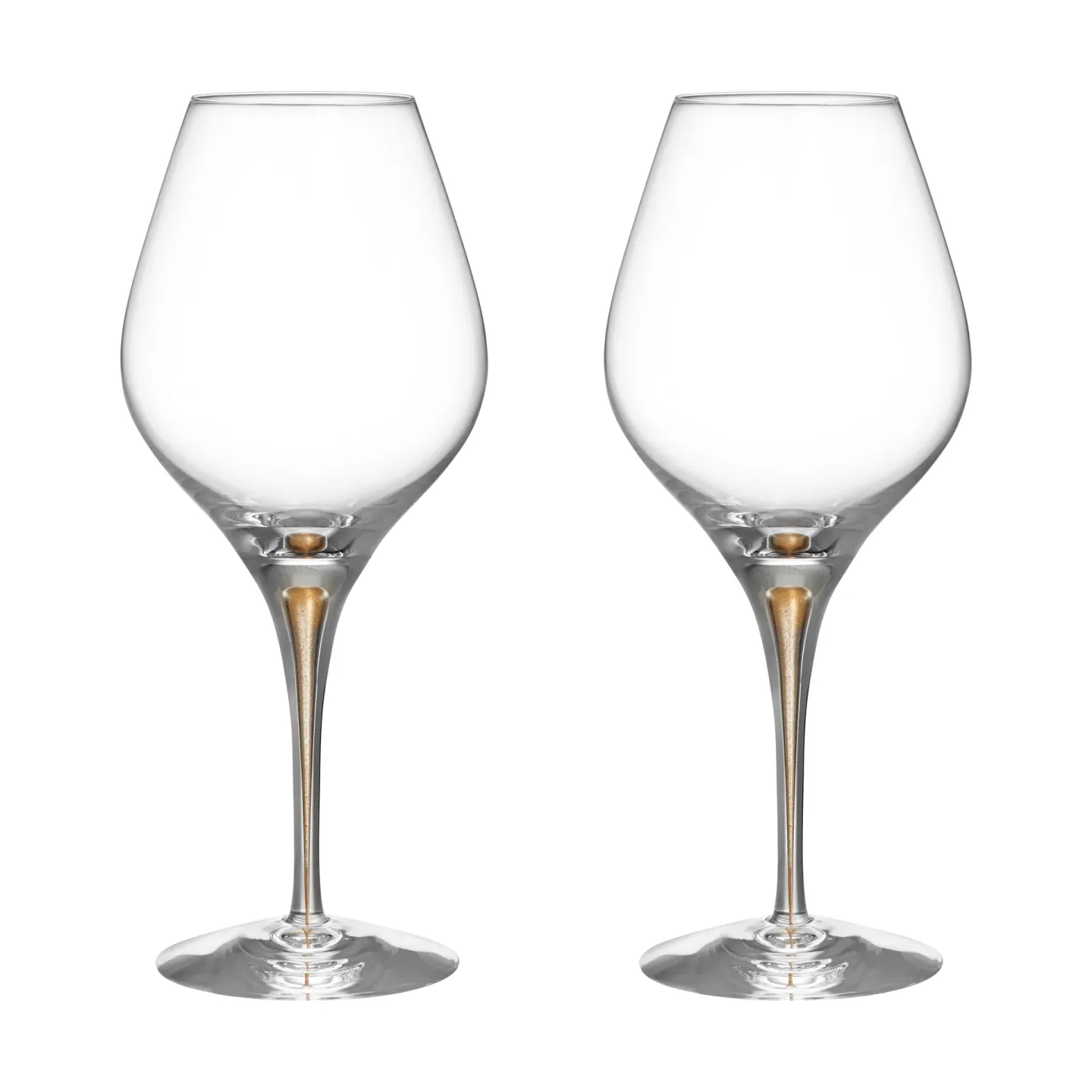Orrefors Intermezzo Aroma Weinglas 62 cl 2er-Pack Gold