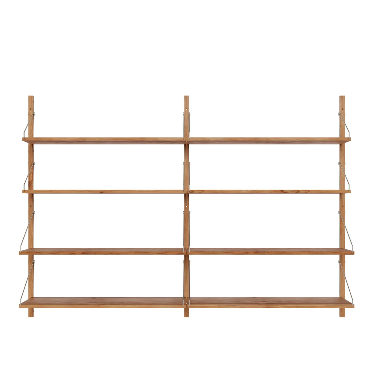 Frama - Shelf Library Double Section hyllsystem 114/80 natural oak - Hyllor & Hyllsystem - Kim Richardt - Brun - Trä