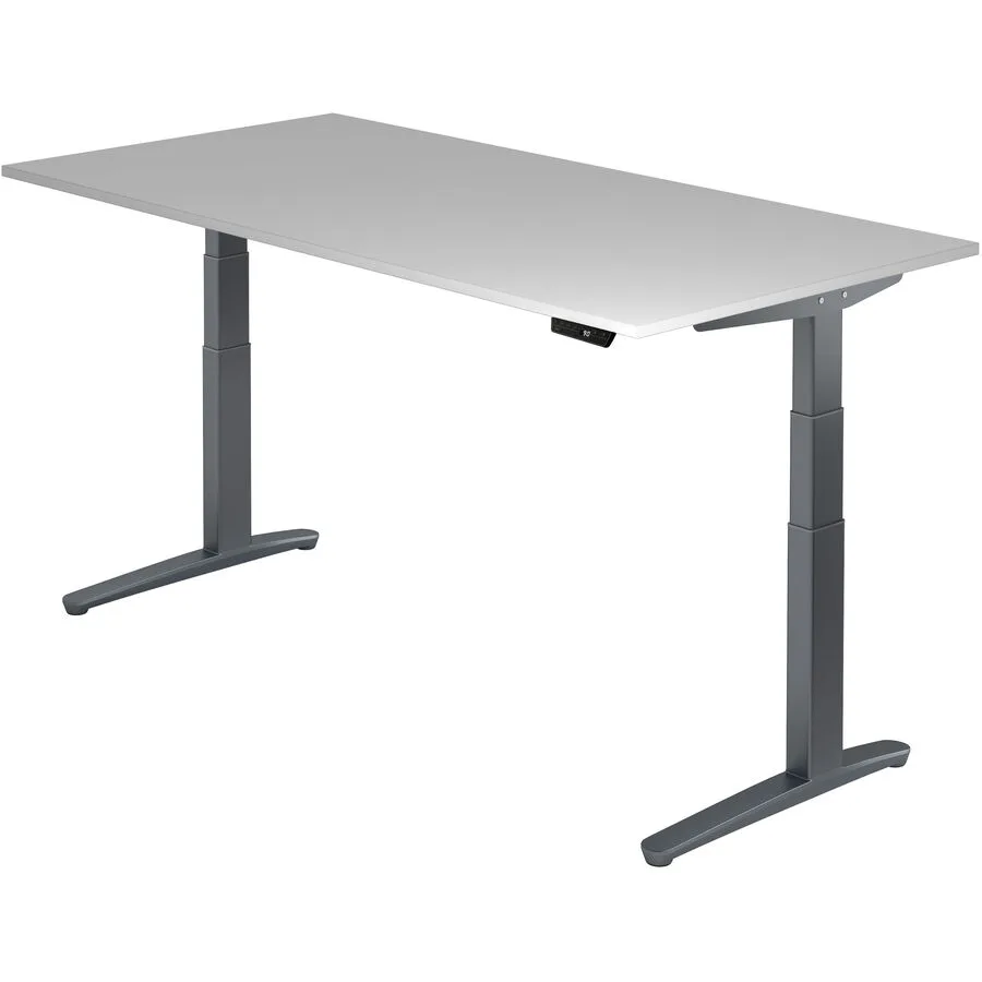 Schreibtisch Office grau Holzwerkstoff B 200 T 100 cm