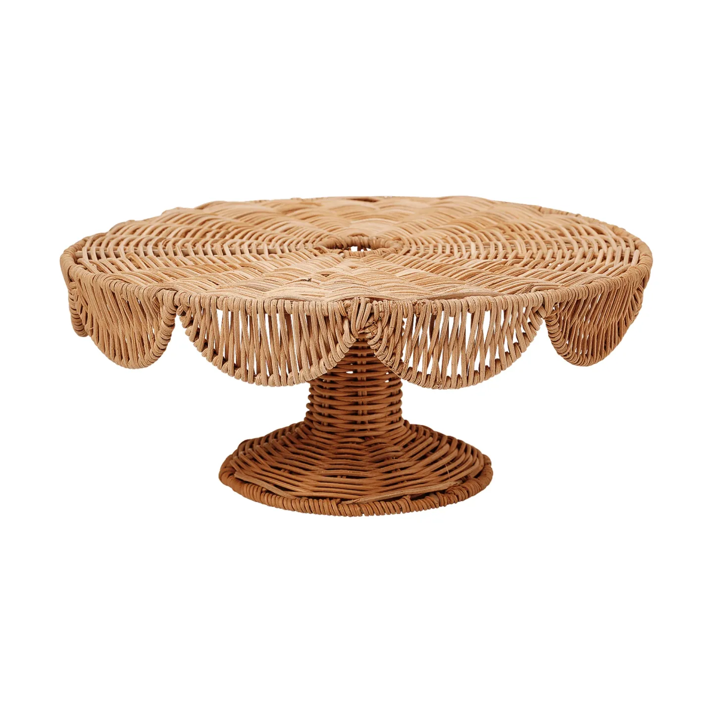 Pick a Poppy Scallop Cake Servierplatte Natur, 30x12 cm