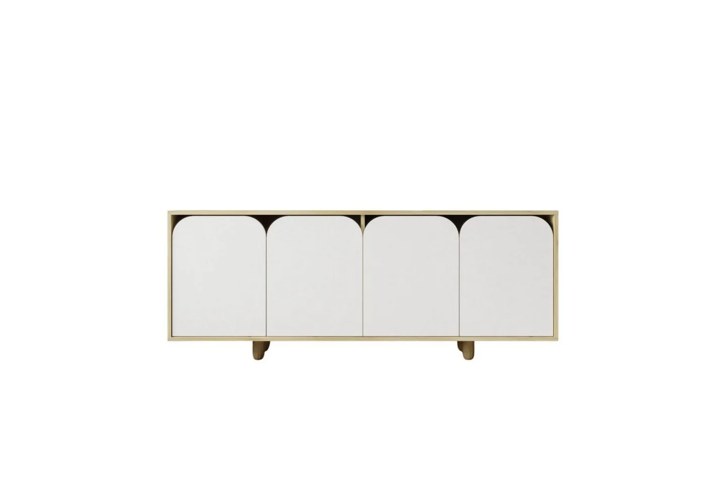 Bohem Konsollbord 180x180 cm - Brun/Vit