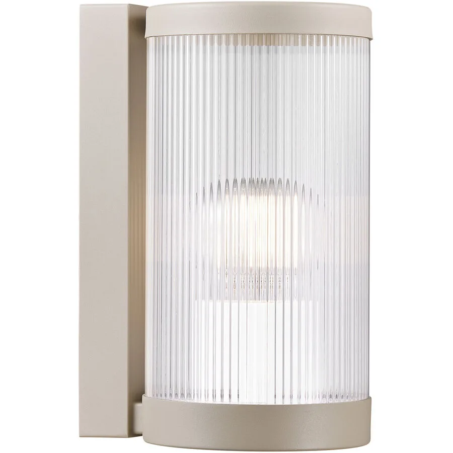 NORDLUX Wandlampe aussen Coupar Beige/Transparent Kunststoff 13 cm 25 cm - Farbe: Sand/Transparent - Material: PVC
