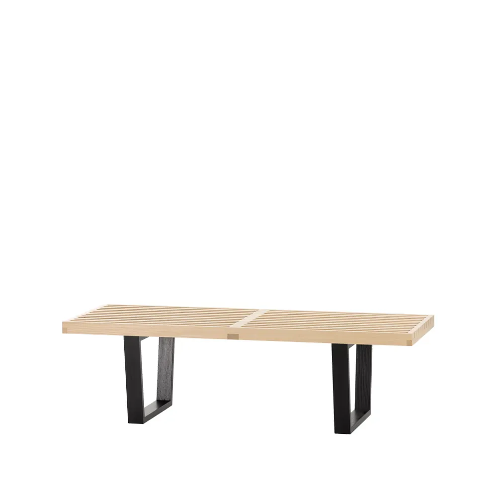 Vitra Nelson bänk Ask-Svartlackade ask 122x35 cm