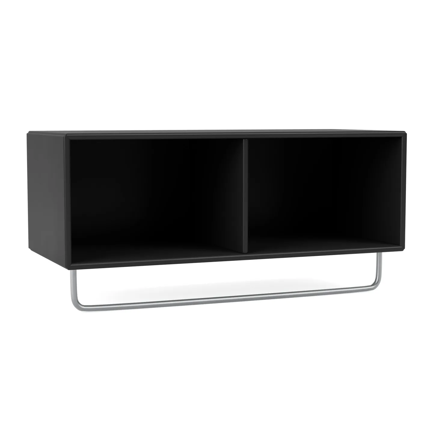 Montana - Coat Shelf With Clothes Rack - Black - Hatthyllor och skohyllor - Peter J. Lassen - Grå