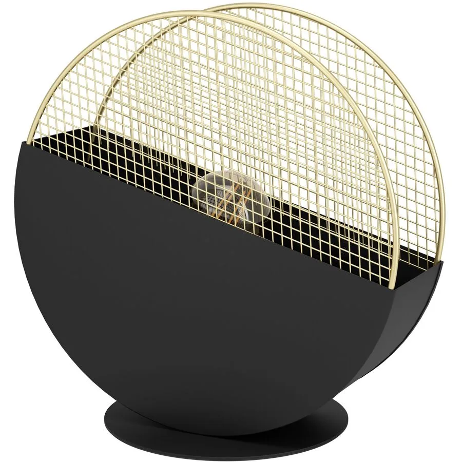 Eglo Tischlampe Mumbles Gold/Schwarz Stahl 9 cm 28.5 cm - Farbe: schwarz-gold