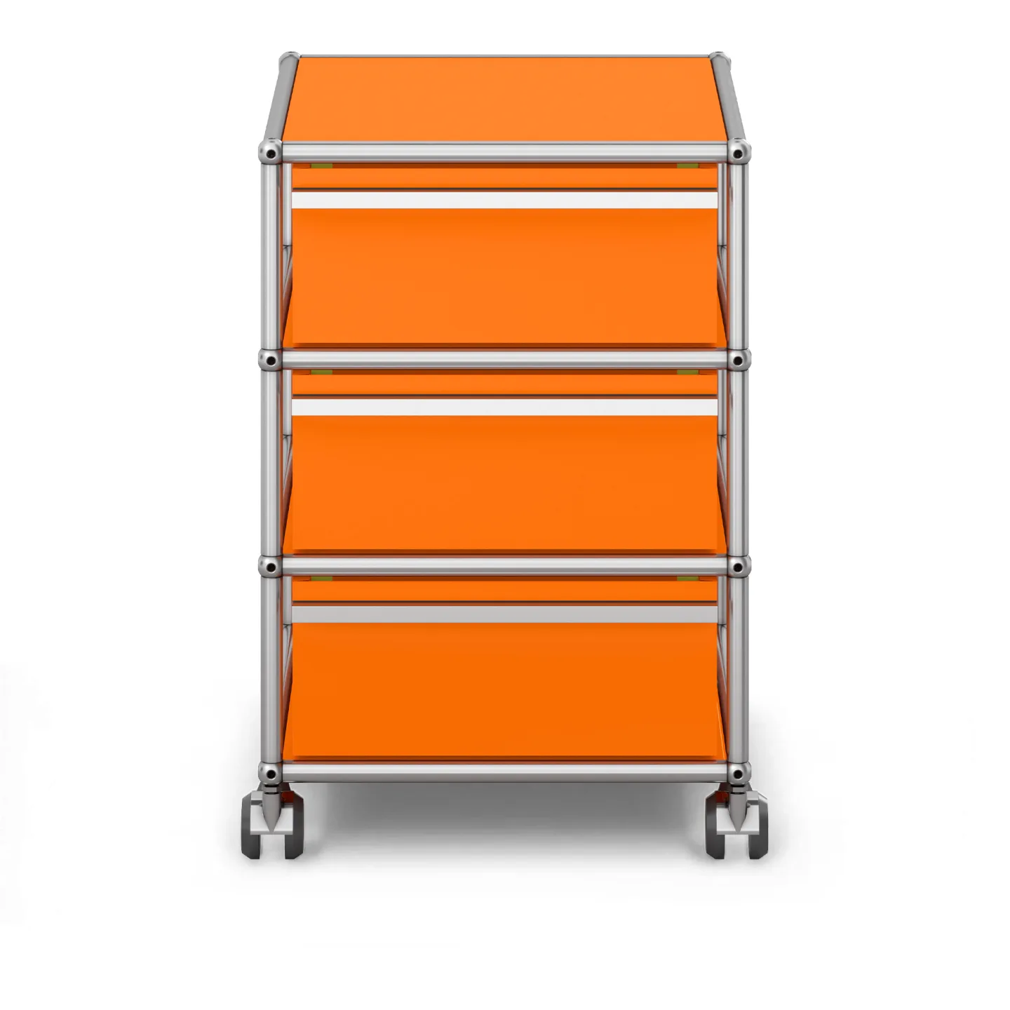 USM - USM Haller Mobile Pedestal M26 Pure Orange - Hurtsar - Fritz Haller & Paul Schärer - Orange