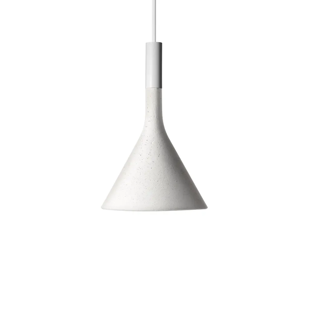 Foscarini Aplomb mini pendel vit, bianco betong