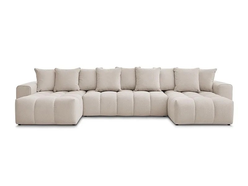 Wohnlandschaft BOBOCHIC MONT-BLANC Stoff chiniert beige