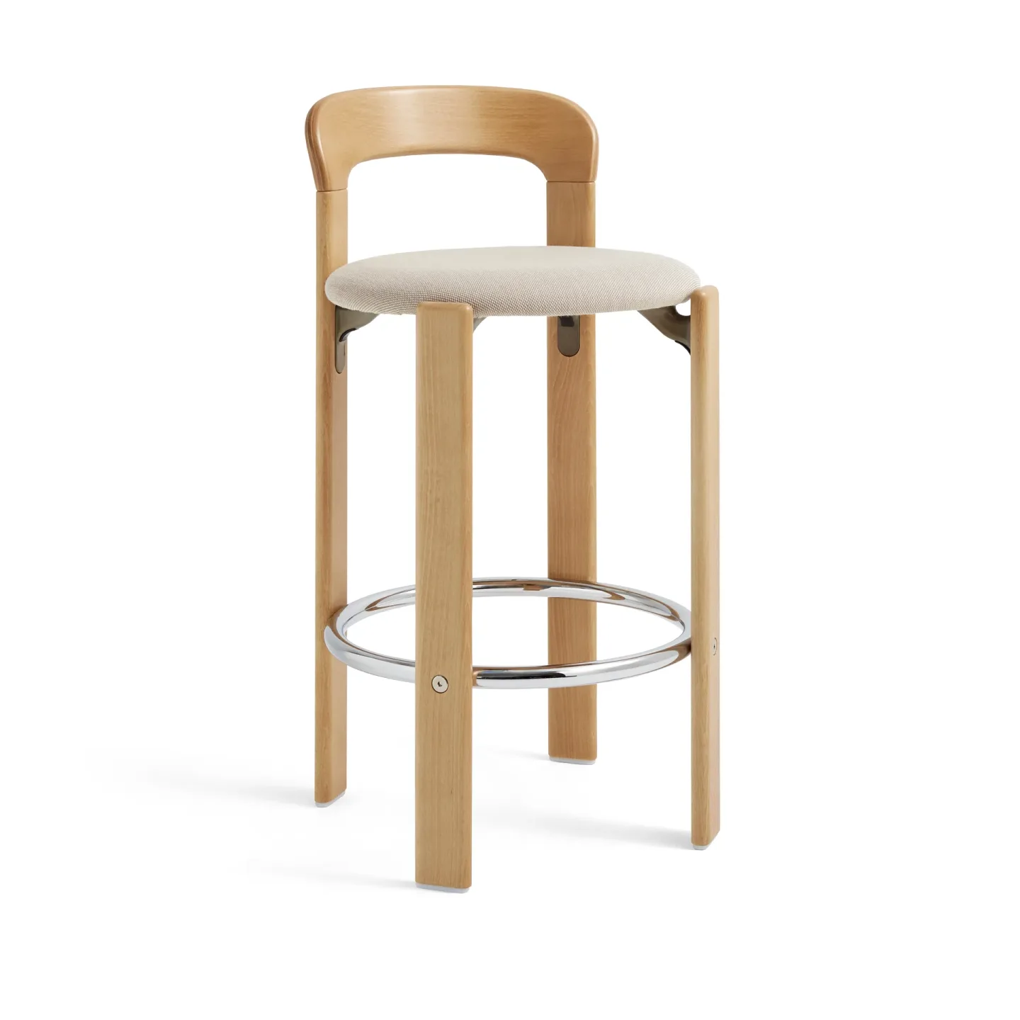 HAY Rey Low klädd barstol Steelcut trio 213 golden