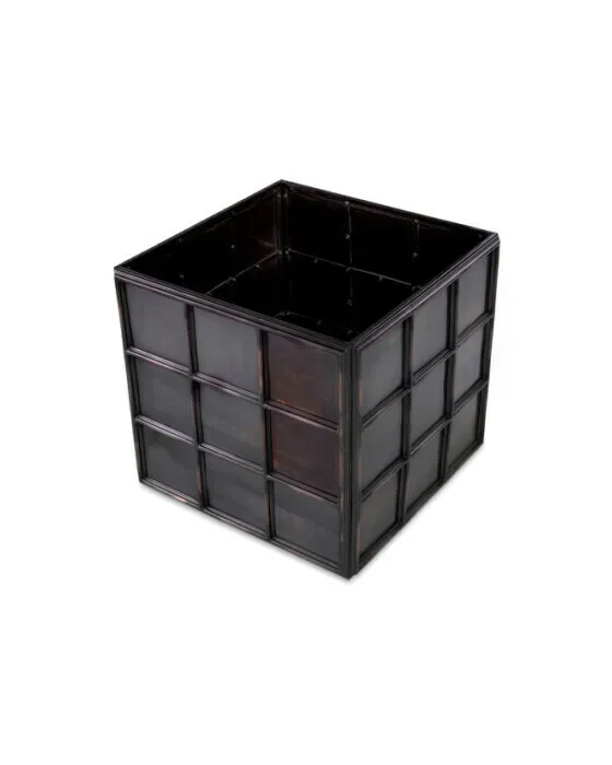 Grid Planter Antique Bronze