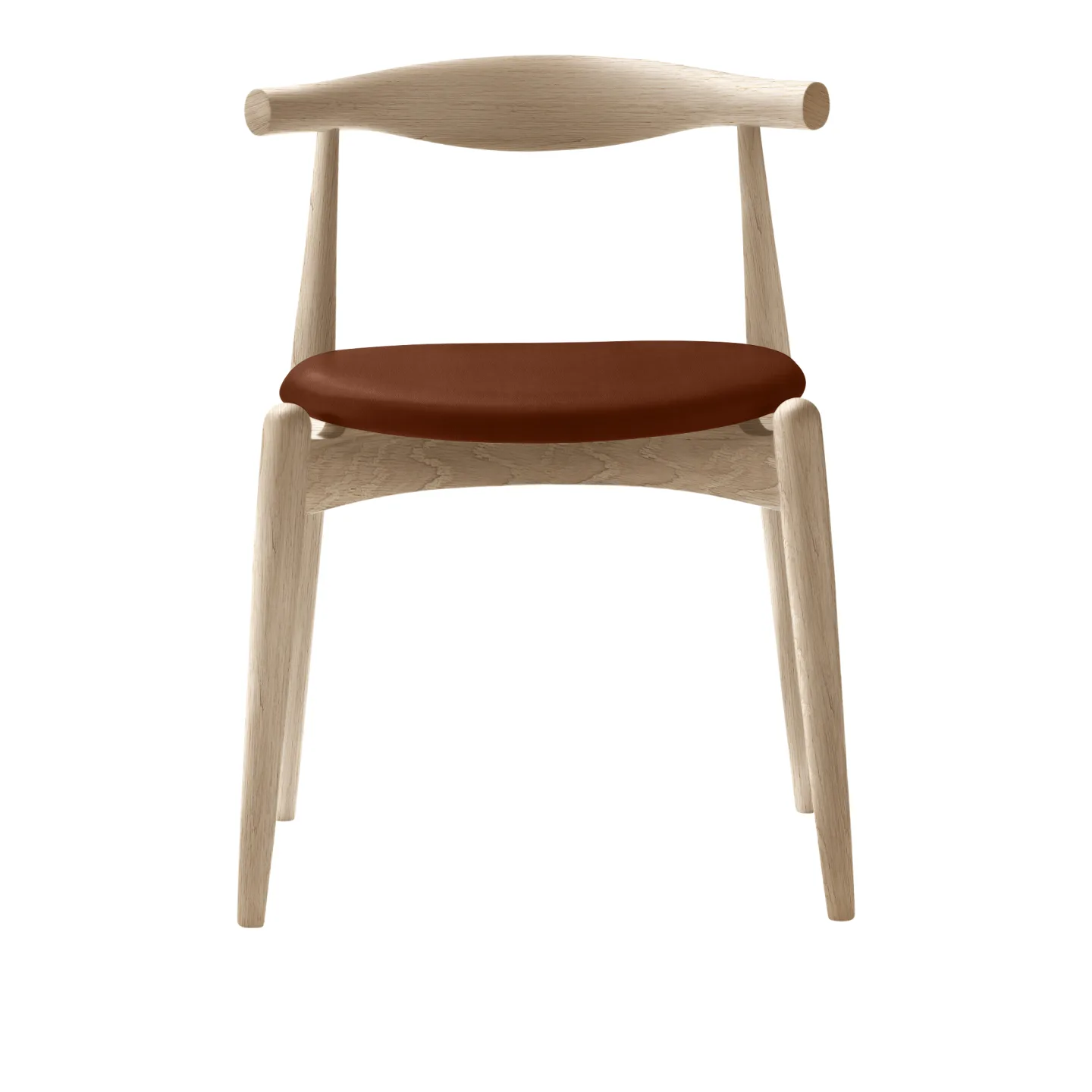 Carl Hansen - CH20, Vitoljad Ek, Lädergrupp C Sif - 92 - Matstolar - Hans J. Wegner - Träfärgad - Trä