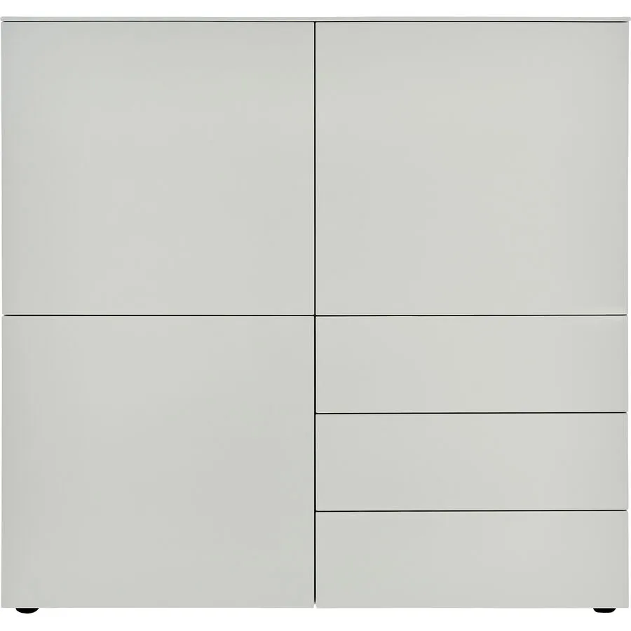Highboard Miami hellgrau Holzwerkstoff B 120 H 120 cm