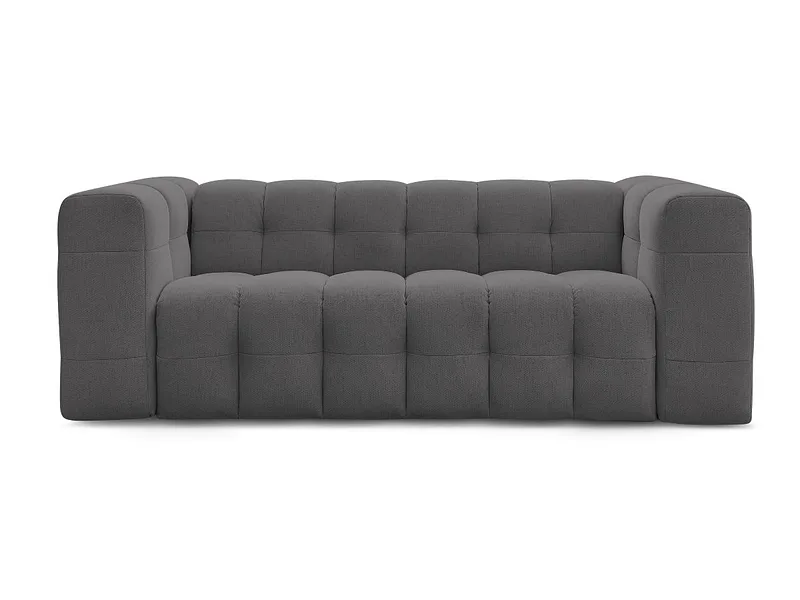 3er Sofa BOBOCHIC CLOUD Stoff dunkelgrau