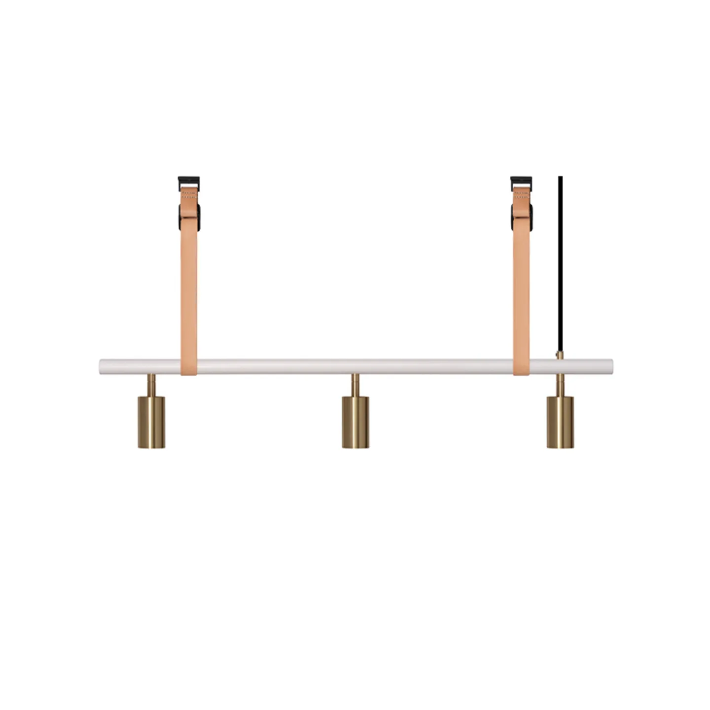 Rubn - Long John 3 White/Brass / Nature Leather - Takkronor - Niclas Hoflin - Guld,Vit