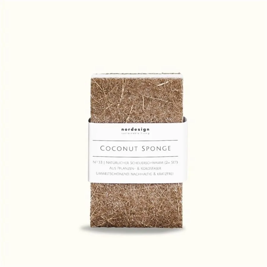 Schwamm Nordesign Braun Naturfaser 11.5 cm 7 cm - Material: Zellulose/Kokosfaser