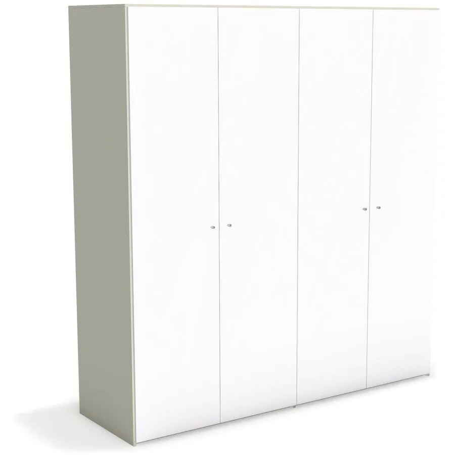 Kleiderschrank Window greige Holzwerkstoff B 197.1 cm - Möbel Konfigurator: Traummöbel individuell zusammenstellen
