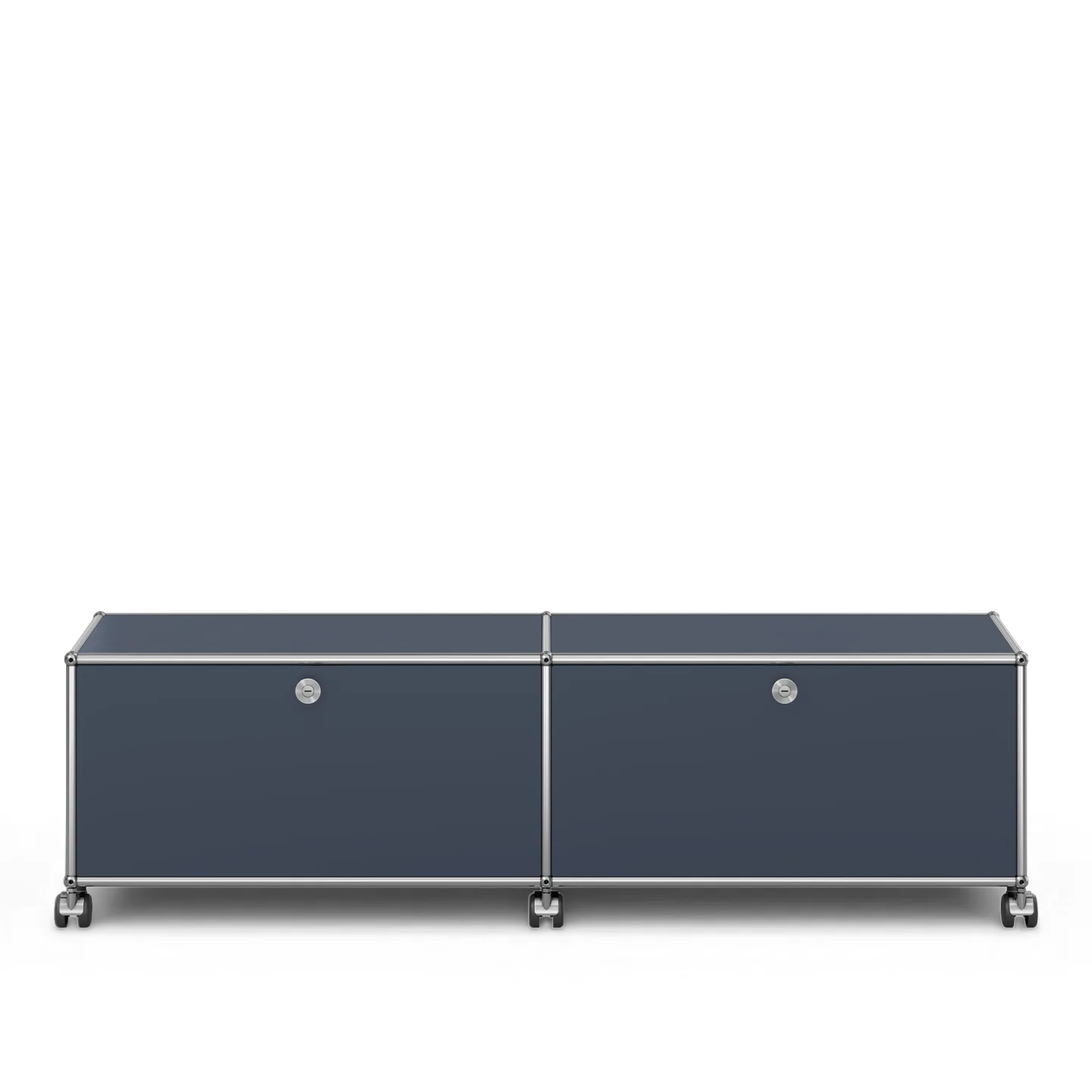 USM - USM Haller TV Furniture M61 Anthracite - TV-bänkar - Fritz Haller & Paul Schärer - Grå - Metall
