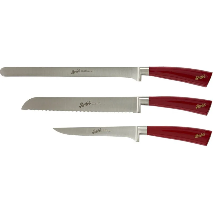 Berkel Messer-Set Elegance rot Stahl