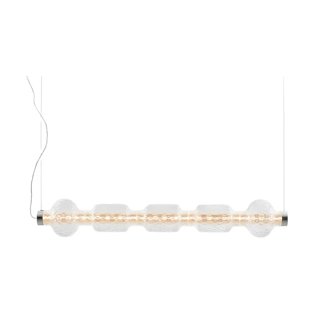 Artemide Alambicco horisontal pendel, appstyrd 5 glaskupor