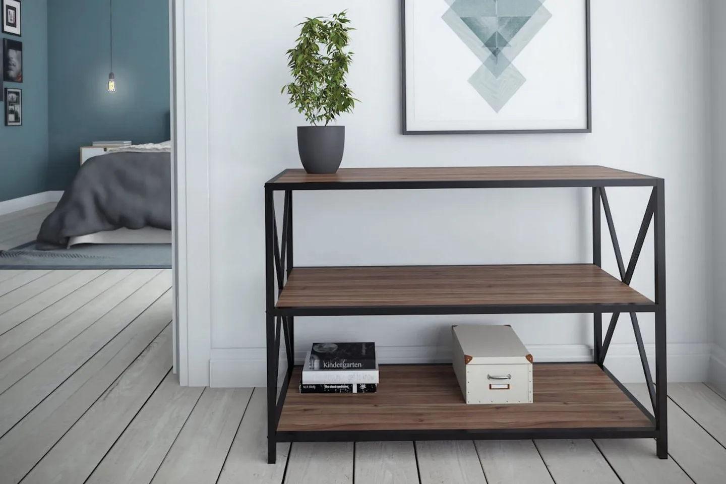 Andifli Sideboard 40x65x94 cm - Brun