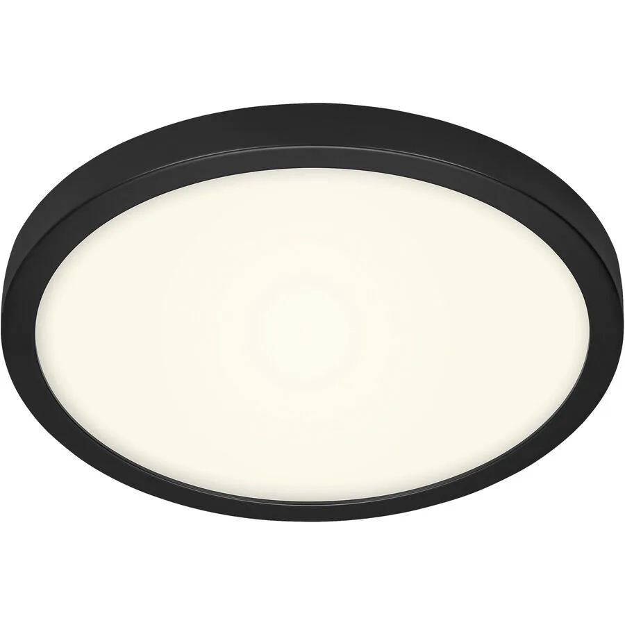 Deckenlampe Cissione Schwarz/Weiss Kunststoff/Metall 41 cm 3 cm - LED - Lichtfarbe: Helles Neutralweiss - Material: Metall/Kunststoff - Deckenlampe-